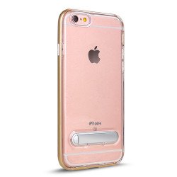 iPhone SE (2020) / 8 / 7 Clear Armor Bumper Kickstand Case (Champagne Gold)